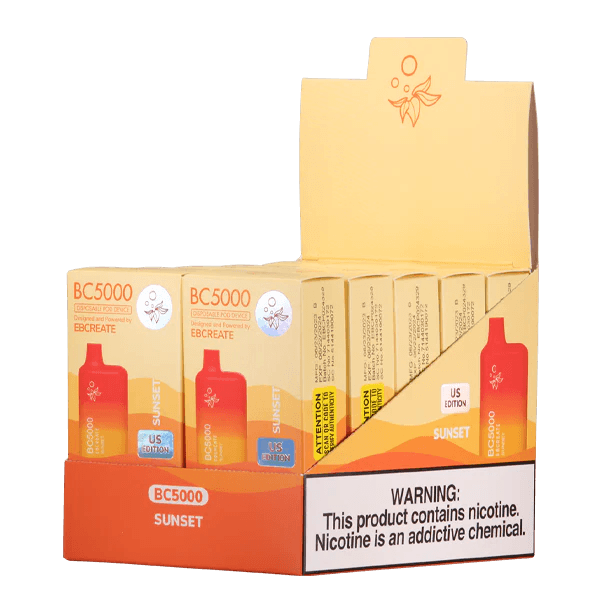 EBCREATE BC5000 Sunset Disposable Vape 10 PACK