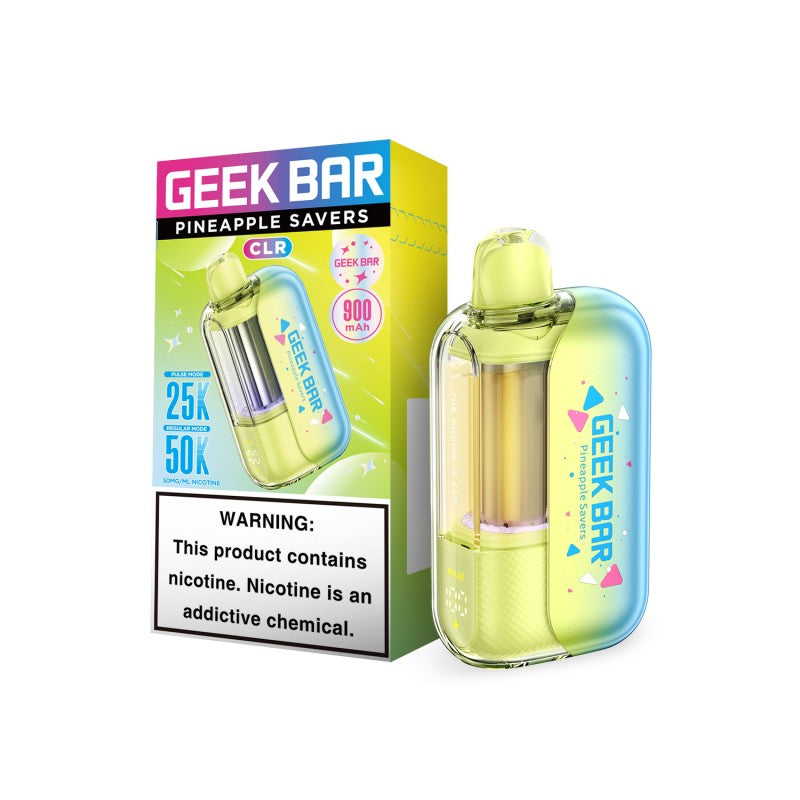 Pineapple Savers Geek Bar CLR 50K Disposable Vape