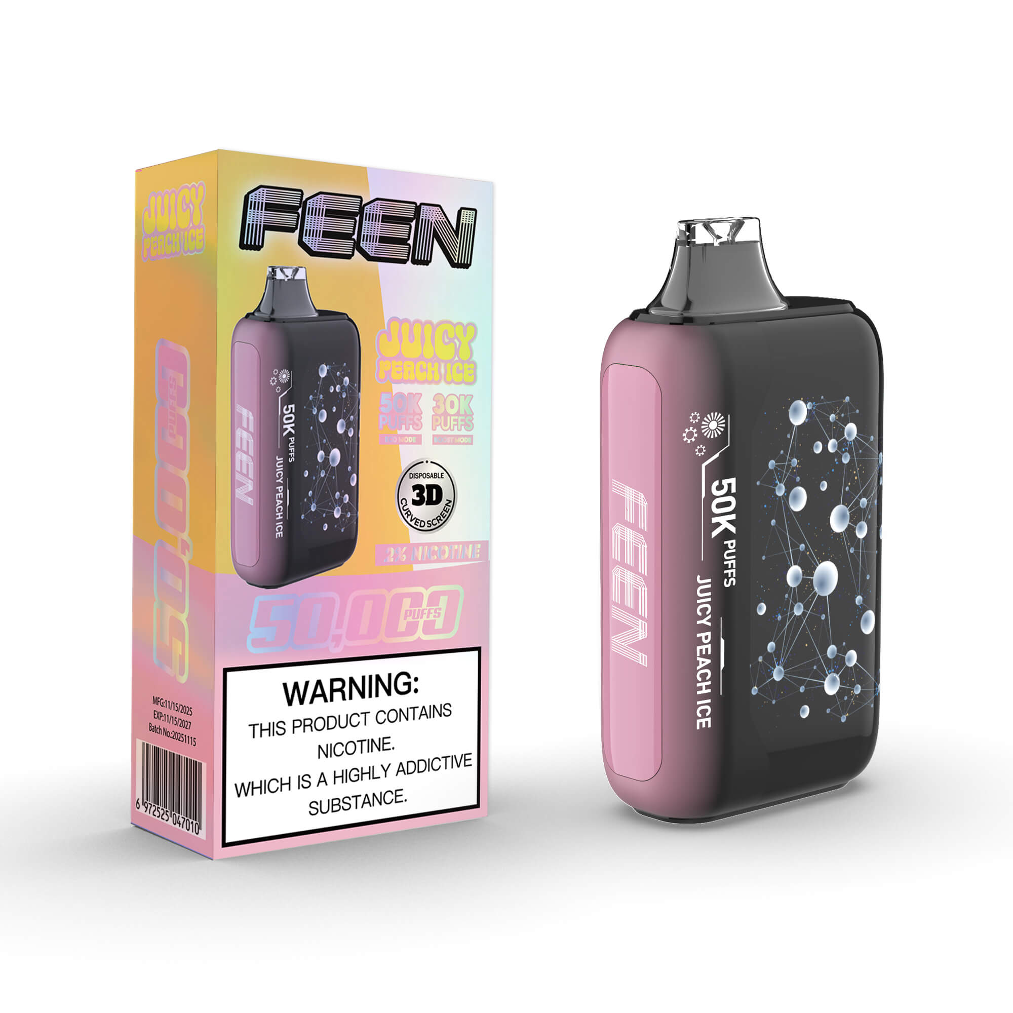 FEEN 50K - Juicy Peach Ice 2%