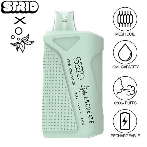 Strio x EBCREATE XC6500 Disposable Vape Kiwi pom mango