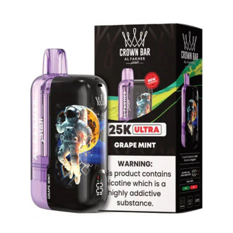 Grape Mint Al Fakher Crown Bar 25K Ultra Vape