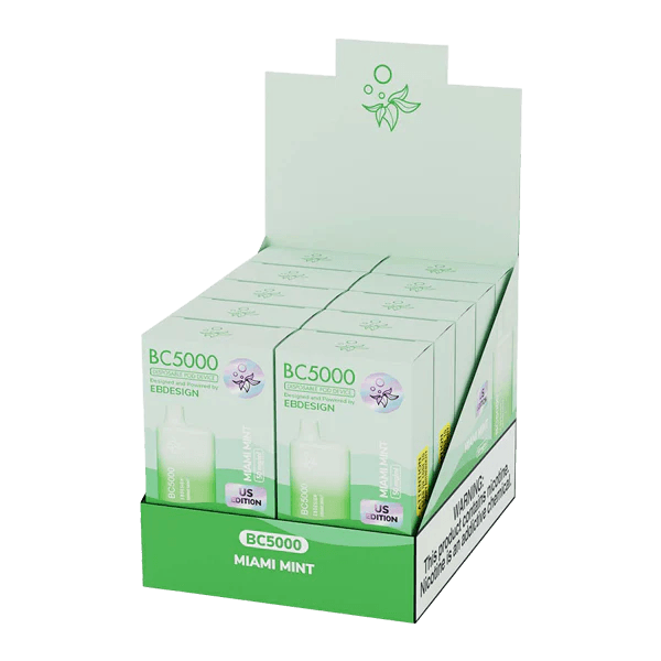 EBCREATE BC5000 Miami Mint Disposable Vape 10 PACK