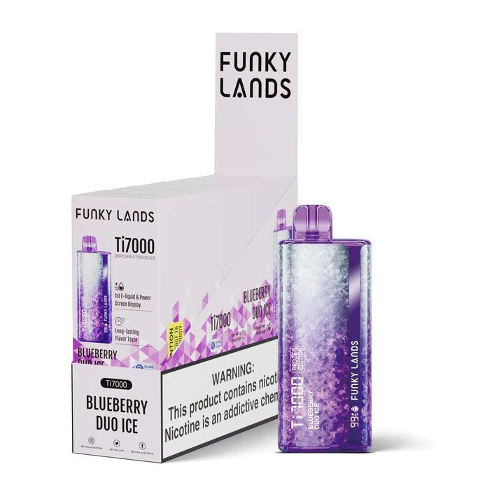 funky lands ti7000 blueberry duo ice frozen edition vape