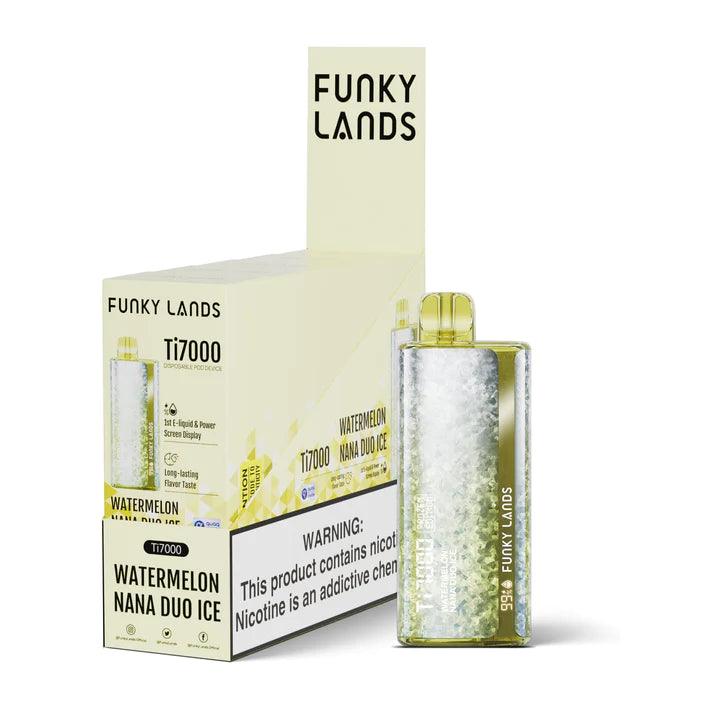 funky lands ti7000 watermelon nana duo ice frozen edition vape