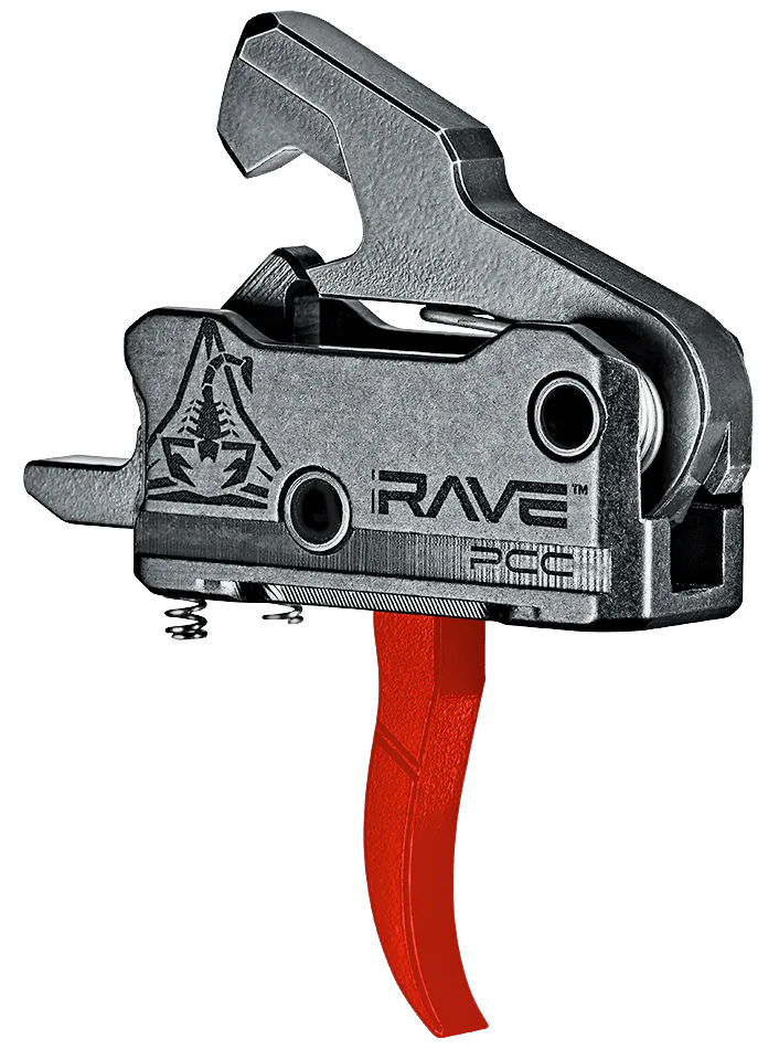 Rise Armament T017PCCRED Rave Pistol Caliber Carbine Black/Red Curved