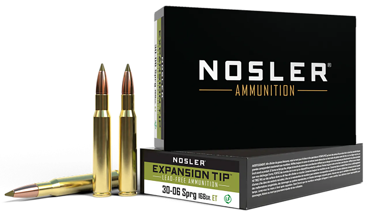 Nosler 40036 E-Tip 30-06Springfield 168gr E Tip Lead Free 20 Per Box/10 Case