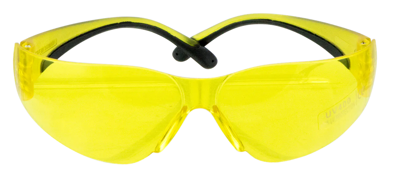 Walker's GWPYWSGYL Sport Glasses Clearview Youth Yellow Lens Polycarbonate Yellow Frame