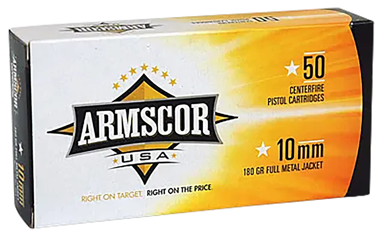 Armscor FAC102N USA 10mmAuto 180gr Full Metal Jacket 50 Per Box/20 Case
