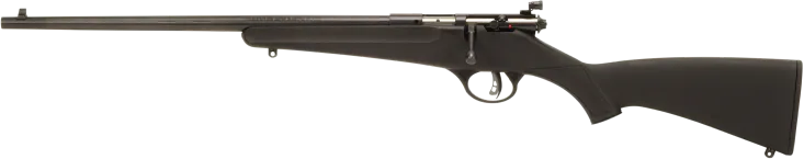 Savage Arms 13843 Rascal Youth 22 LR 1rd 16.13" Matte Black Sporter Barrel, Matte Black Carbon Steel Receiver, Black Fixed Synthetic Stock, Left Hand