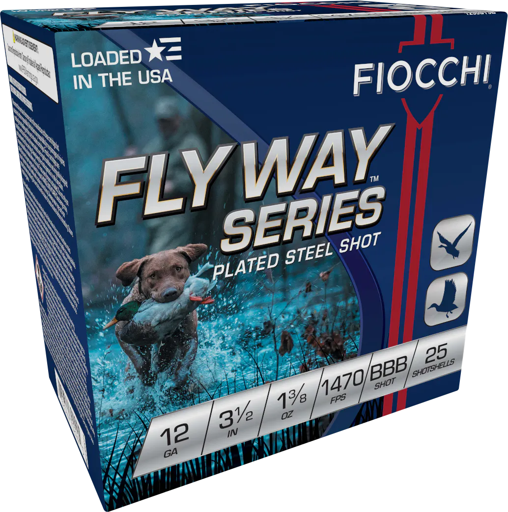 Fiocchi 1235ST3B Flyway 12Gauge 3.50" 1 3/8oz BBBShot 25 Per Box/10 Case
