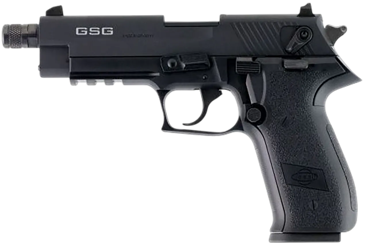 GSG GERG2213TFFA FireFly 22 LR 13+1 4.90" Black Threaded Barrel Black Aluminum Serrated Slide Black Aluminum Frame w/Picatinny Rail Textured Grip