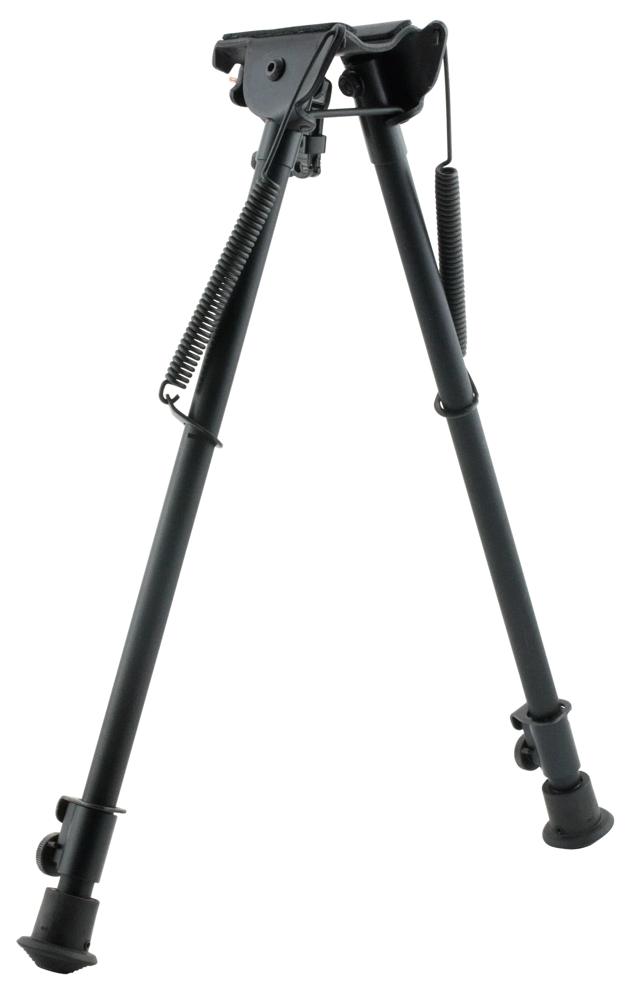 Harris Bipods H1A2 Non-Swivel H Swivel Stud, 13.50-23" Black Steel/Aluminum, Rubber Feet