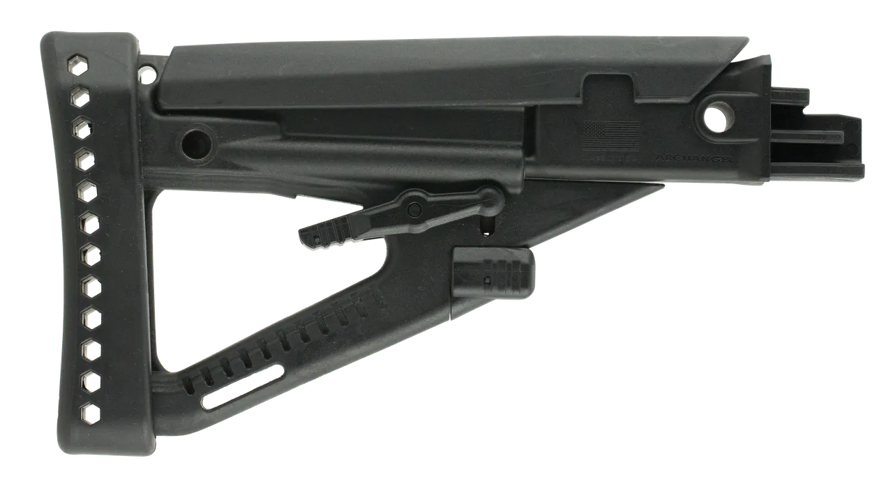 Archangel AA123 OPFOR Buttstock Black Synthetic 4 Position Adjustable for AK-Platform