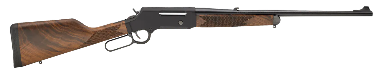 Henry H014S223 Long Ranger Full Size 223 Rem 5+1 20" Blued Steel Barrel, Black Hard Coat Anodized Steel Receiver, American Walnut Stock Right Hand