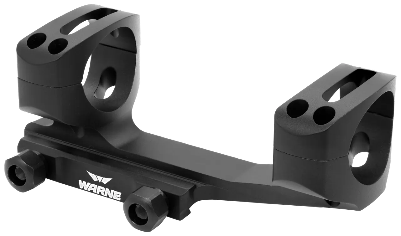 Warne XSKEL30TW X-SKEL Scope Mount/Ring Combo Black Anodized 30mm
