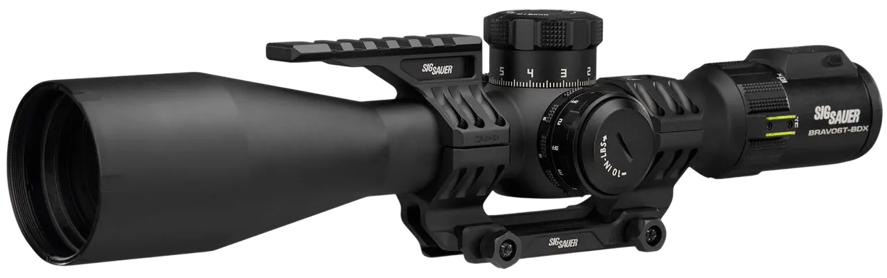 Sig Sauer Electro-Optics SOBBDX65102 BRAVO6T BDX Black 5-30x56mm, 35mm Tube, Illuminated MRAD Milling 2.0 Reticle
