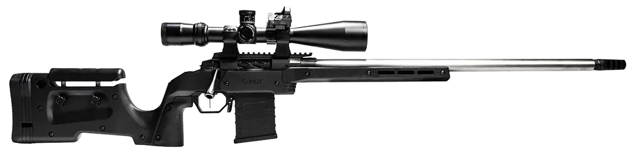 Mdt Sporting Goods Inc 104692BLK XRS Chassis Black Aluminum Core with Polymer Panels, Adj. Cheekrest, M-LOK Forend, Interchangeable Grips, AICS Mag Compatible, Fits Short Action Savage
