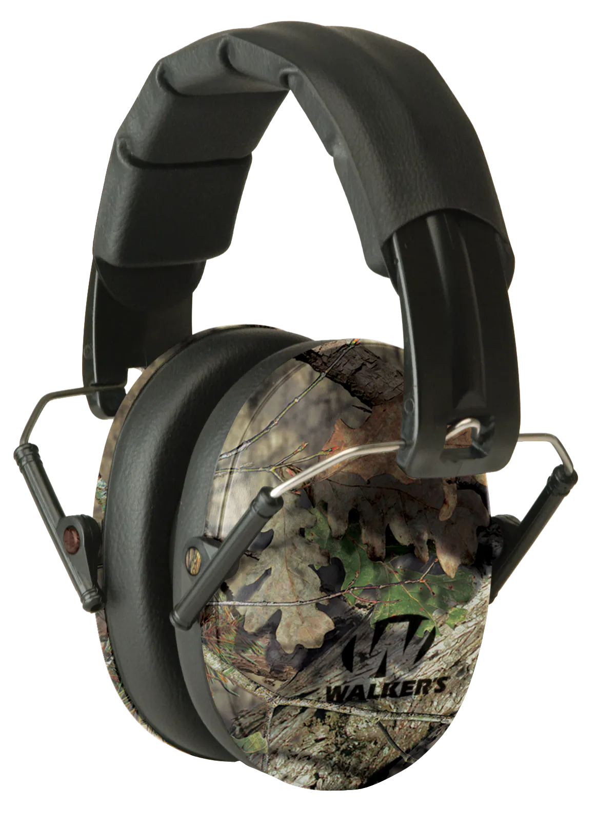 Walker's GWPFPM1CMO Pro Low Profile Passive Muff 22 dB Over the Head Mossy Oak/Black Polymer