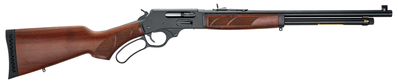 Henry H018G410R Side Gate Full Size 410 Bore Lever 2.50" 6+1 19.75" Blued Steel Barrel, Blued Drilled & Tapped Steel Receiver, Fixed American Walnut Stock, Right Hand