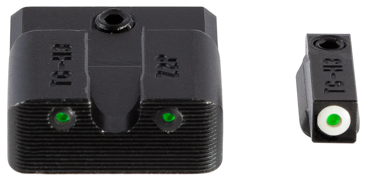 TruGlo TG231MP3W Tritium Pro Black | Green Tritium White Outline Front Sight Green Tritium Rear Sight