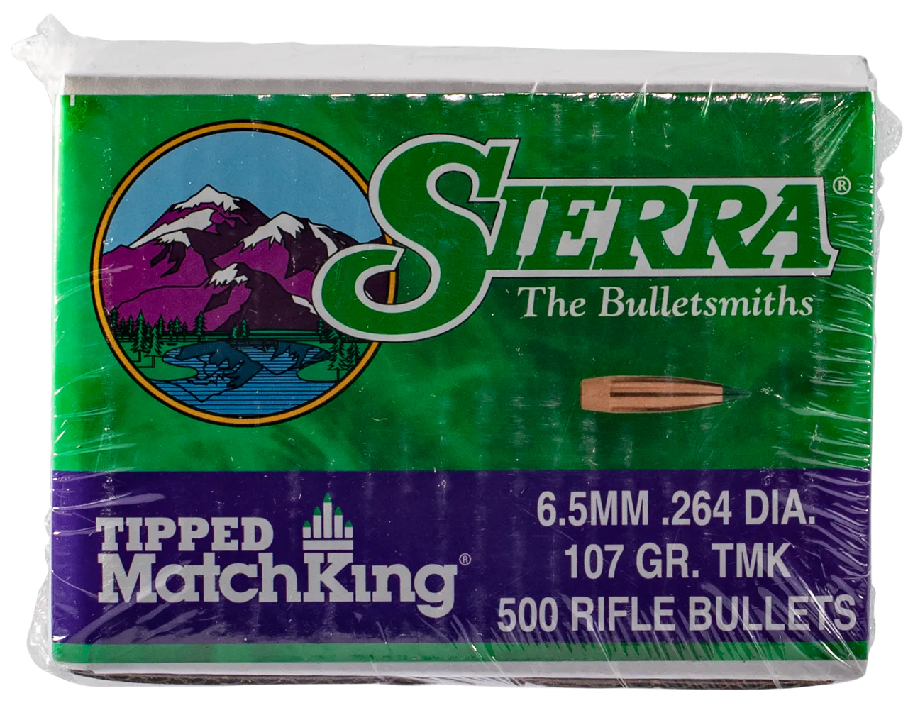 Sierra 7407C Tipped MatchKing  6.5Creedmoor 107gr Tipped MatchKing 500/Box
