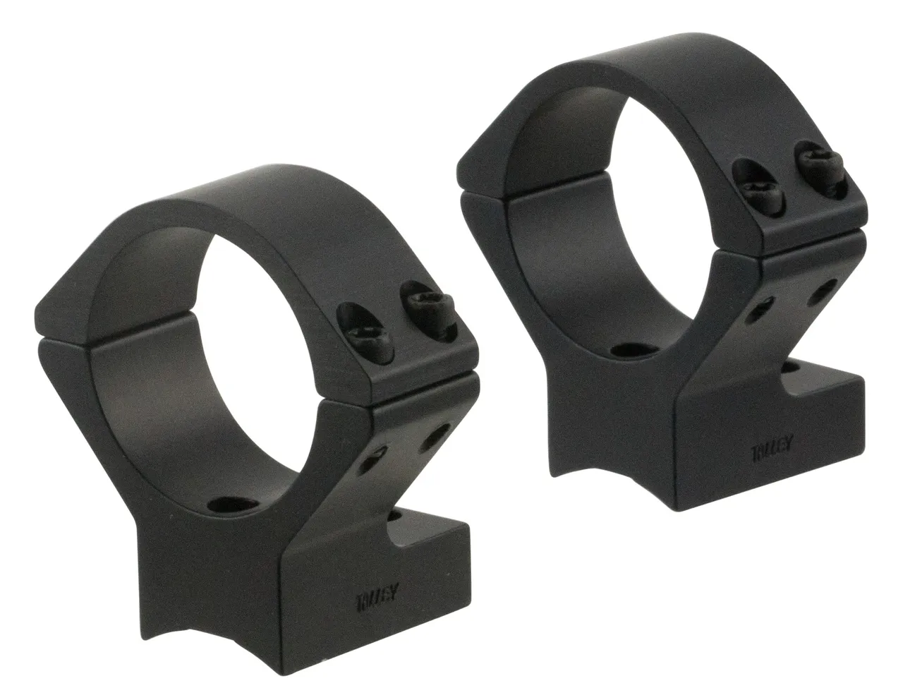 Talley 740725 Scope Mount/Ring Combo  Black Anodized 30mm Tube Savage Round Receiver with AccuTrigger (110 Series/A17/A22) Medium Rings