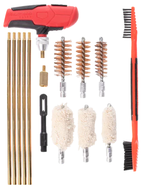 Birchwood Casey SHGCLNKI Shotgun Cleaning Kit 17 Pieces Black/Red