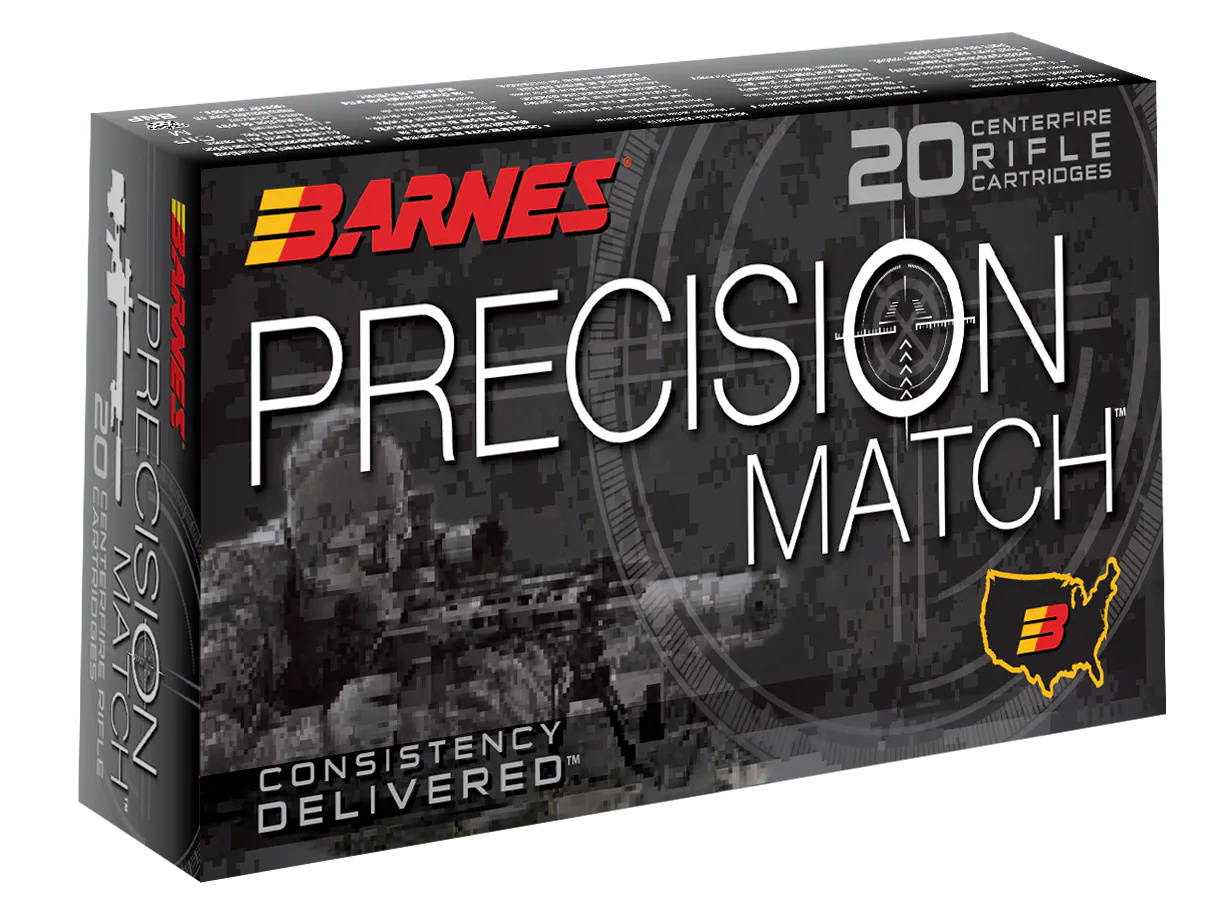 Barnes Bullets 30818 Precision Match  308Win 175gr Open Tip Match Boat Tail 20 Per Box/10 Case