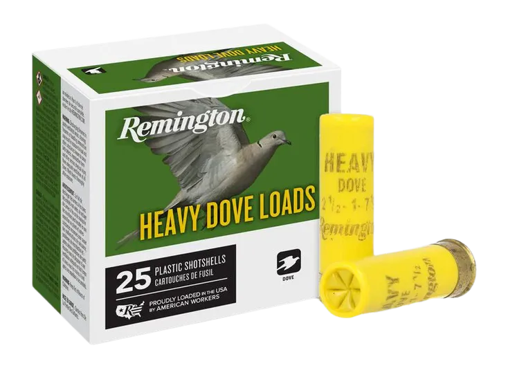 Remington Ammunition 28777 Heavy Dove Loads 20Gauge 2.75" 1oz 7.5Shot 25 Per Box/10 Case