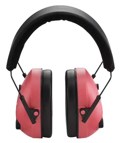 Champion Targets 40975 Electronic Muffs  25 dB Over the Head Pink/Black