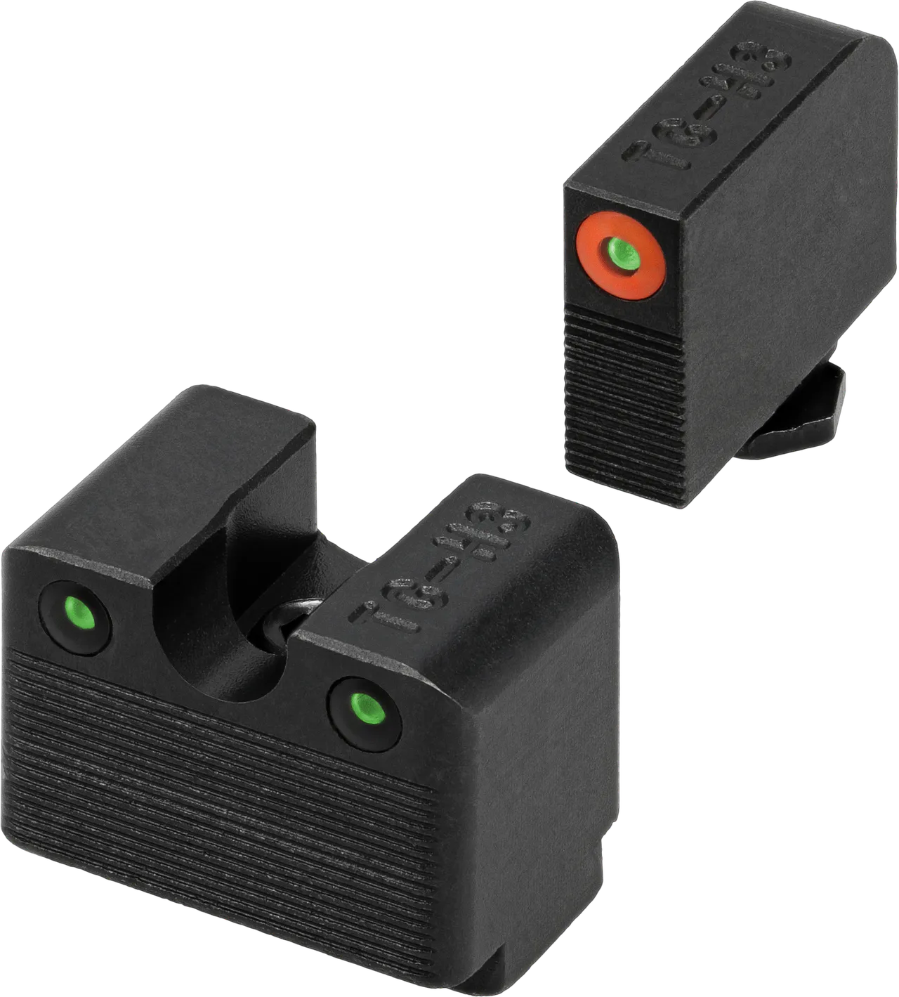 TruGlo TGTG231G3MC Tritium Pro  Black | Green Tritium Orange Outline Front Sight Green Tritium Rear Sight