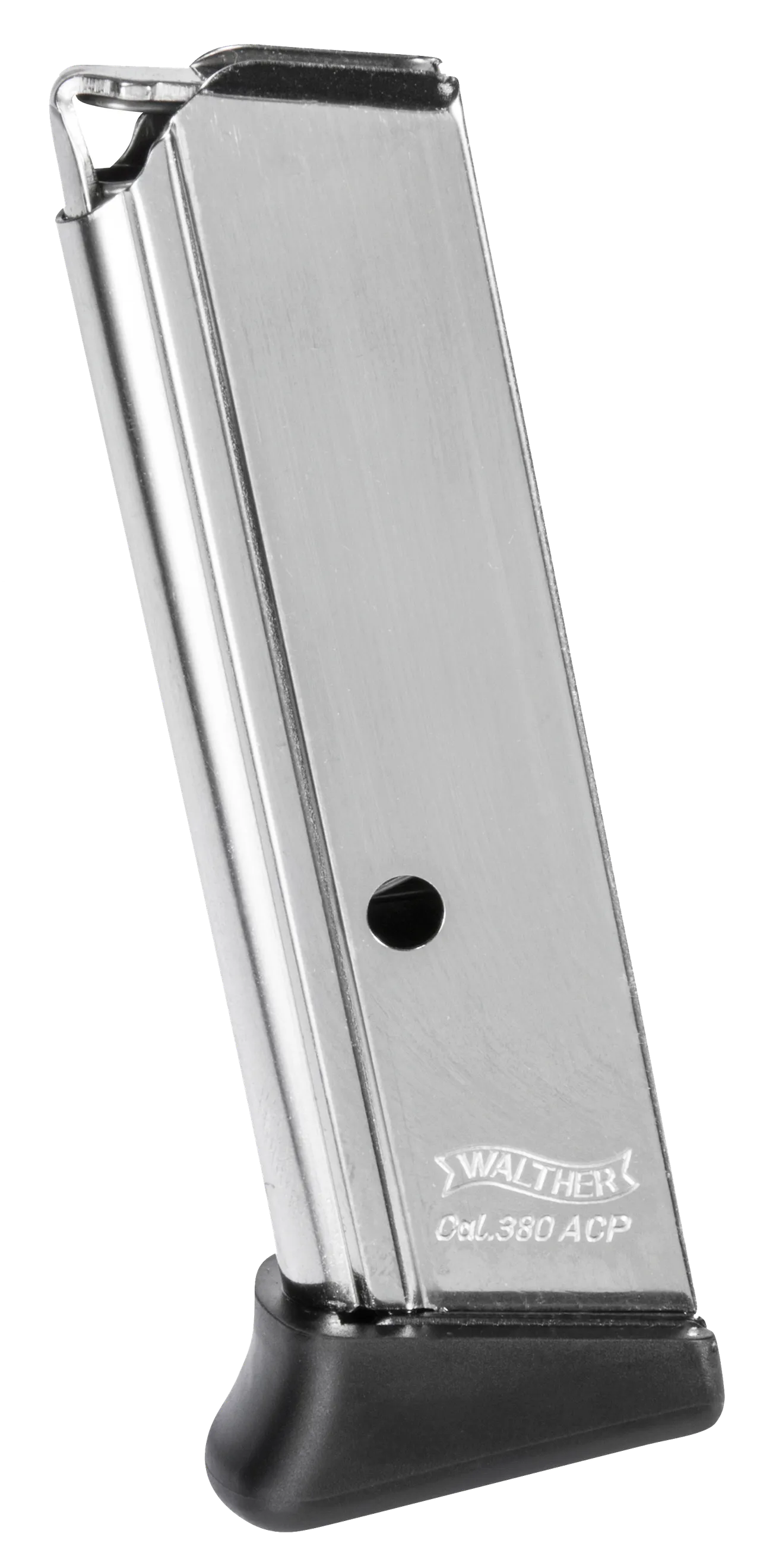 Walther Arms 2246012 PPK/S  7rd Detachable w/Finger Rest 380 ACP Nickel Steel
