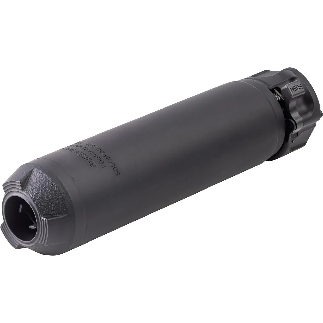 Surefire SOCOM RC4 Quick Attach Low Back Pressure Suppressor 5.56/.223 1.5" Diam  6.3" Length Black