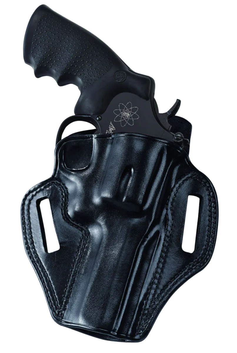 Galco CM158B Combat Master OWB Black Leather Belt Slide Fits S&W J Frame Fits Charter Arms Undercover Right Hand