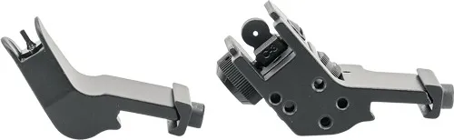 JE FIXED FRONT/REAR SIGHT 45 DEGREE OFFSET ALUMINUM BLK