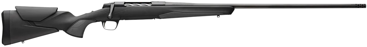 Browning 036003298 X-Bolt 2 Hunter Full Size 7mm PRC 3+1 24" Matte Black Threaded Sporter Barrel, Matte Black Drilled & Tapped Steel Receiver, Black Adjustable Vari-Tech w/Grip Module Synthetic Stock