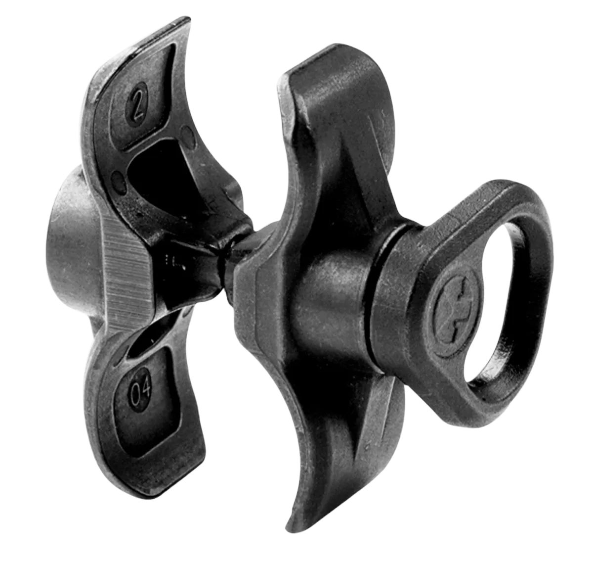 Magpul MAG508-BLK Forward Sling Mount  made of Steel with Melontie Black Finish for Remington 870; Mossberg 500, 590; Maverick