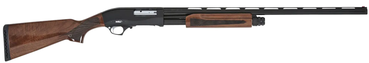 TriStar 23133 Cobra III  Full Size 20 Gauge Pump 3" 5+1 26" Black Vent Rib Barrel, Black Steel Receiver, Fixed Walnut Stock, Beretta/Benelli Mobil Choke Tube, Right Hand