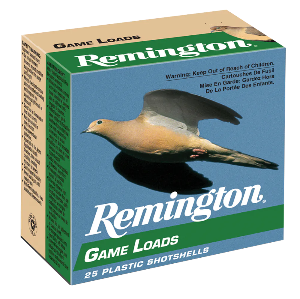 Remington Ammunition 20044 Game Load 20Gauge 2.75" 7/8oz 8Shot 25 Per Box/10 Case