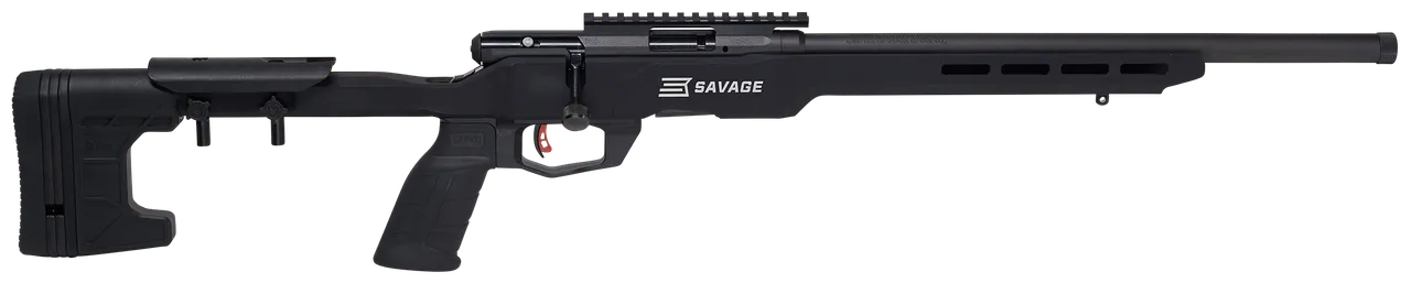 Savage Arms 70848 B Series Precision Full Size 17 HMR 10+1 18" Black Heavy Threaded Barrel, Matte Black Picatinny Rail Carbon Steel Receiver, Matte Black Aluminum MDT ACC Chassis, Black Polymer Grips