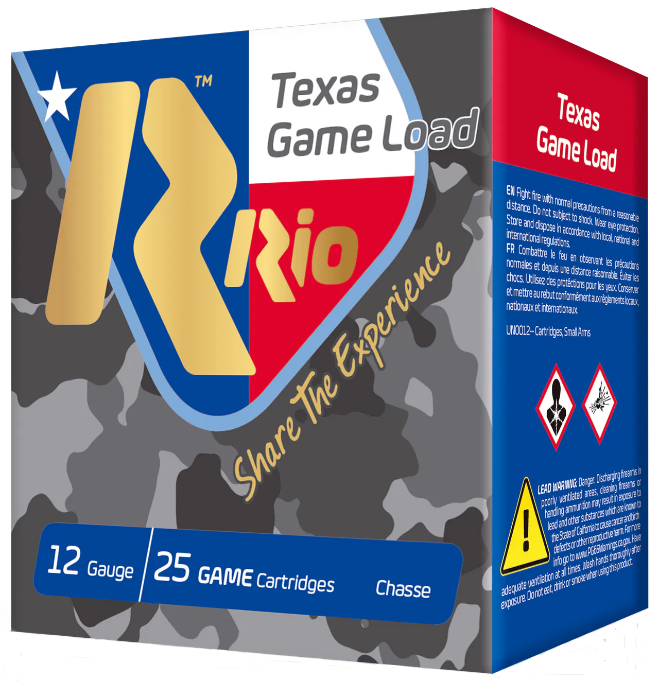 Rio Ammunition TG368TX Top Game Texas Game Load 12 Gauge 2.75" 1 1/4 oz 8 Shot 25 Per Box/ 10 Case