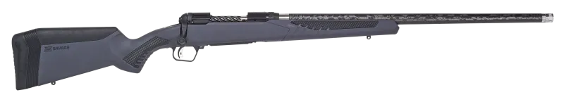 Savage Arms 57578 110 UltraLite Full Size 6.5 Creedmoor 4+1 22" Carbon Fiber Threaded Barrel, Black Melonite Drilled & Tapped Stainless Steel Receiver, Adj AccuStock Gray Synthetic Stock, Right Hand