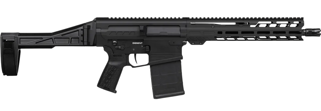 CMMG 33A380C-AB Dissent MK3 8.6 Blackout 20rd 12.50" Black Nitride 7075-T6 Aluminum Receiver 11" Proprietary Handguard CMMG Zeroed Grip