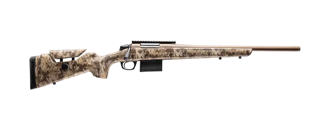 CVA CR4058 Cascade Varmint Hunter 25 Creedmoor 10+1 20" Flat Dark Earth Cerakote Threaded Barrel & Receiver w/Picatinny Rail, Krytek Highlander Adj Comb & LOP Synthetic Stock