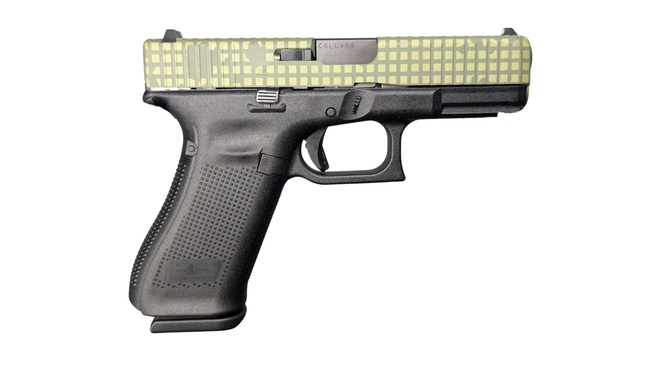 GLOCK 45 V DNC 9MM PISTOL 4" BLACK-BLK/GRN SLIDE FXD 3-17RD MAGS