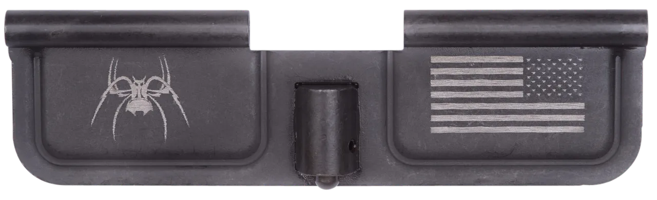 Spikes SED7010 Ejection Port Door Spider and Flag AR-15 Black Phosphate Steel