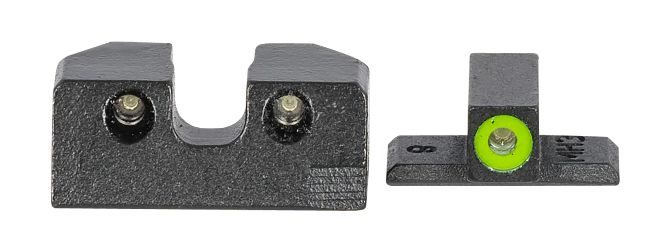 Meprolight USA 401103111 Hyper-Bright  Green Tritium Green Outline Front Sight-Green Tritium Black Outline Rear Sig Sauer P-Series