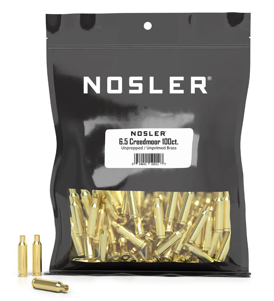 Nosler 10211 Premium Brass Unprimed Cases 6.5Creedmoor Rifle Brass 100/Box