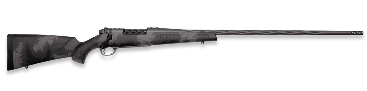 Weatherby  Mark V Live Wild 25 Creedmoor 4+1 22" Carbon Gray Cerakote Fluted Threaded Barrel, Carbon Gray Cerakote Drilled & Tapped Steel Receiver Fixed Black w/Gray Accents Polymer Stock, Right Hand