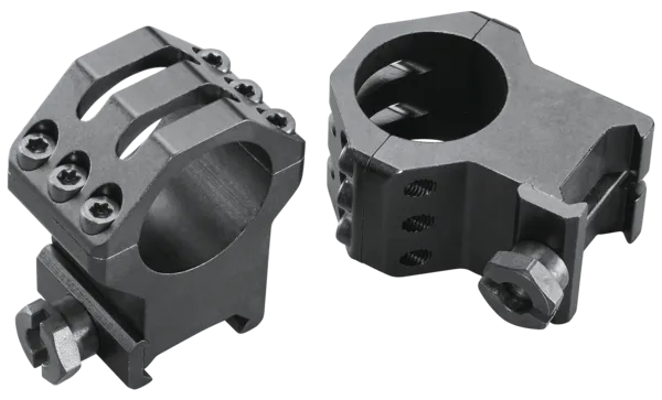 Weaver Mounts 48353 Six-Hole Skeleton Rings Matte Black 1" Extra Extra High